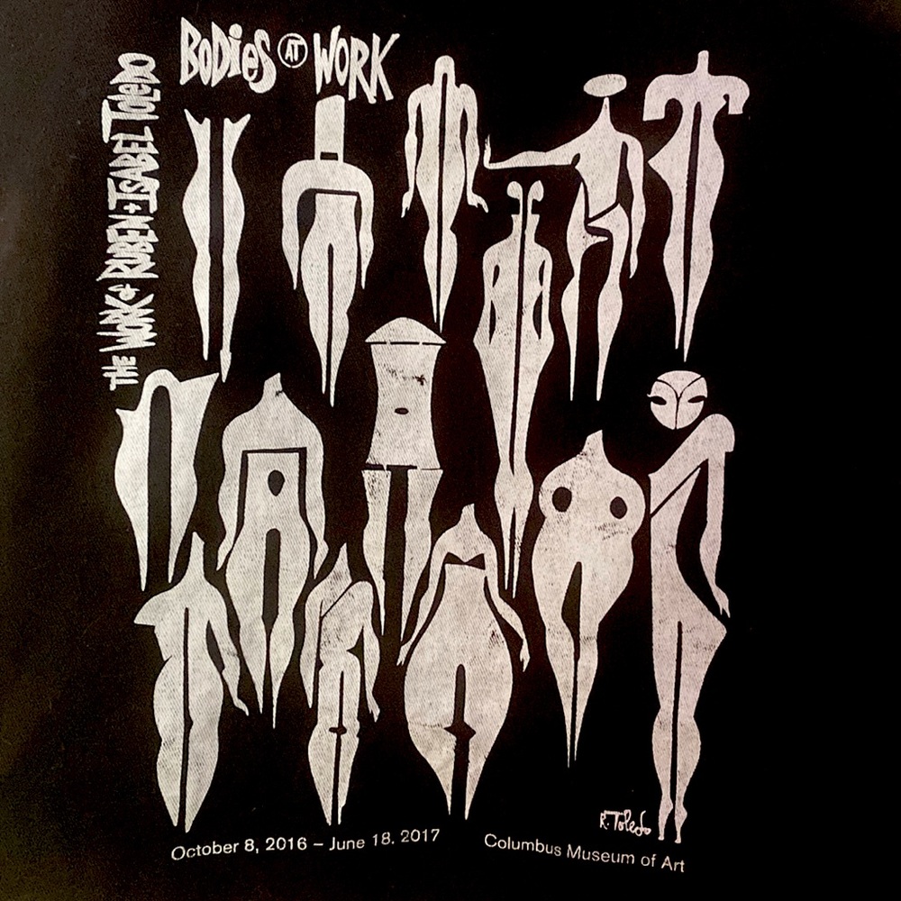 Bodies at Work, Work of Ruben & Isabel Toledo Tote Bag, Columbus Museum of Art